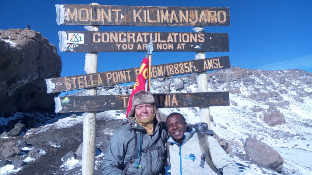 Kilimanjaro climb sign