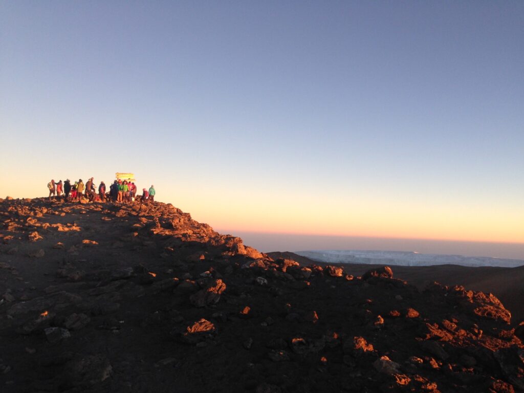Kilimanjaro climb sunrise