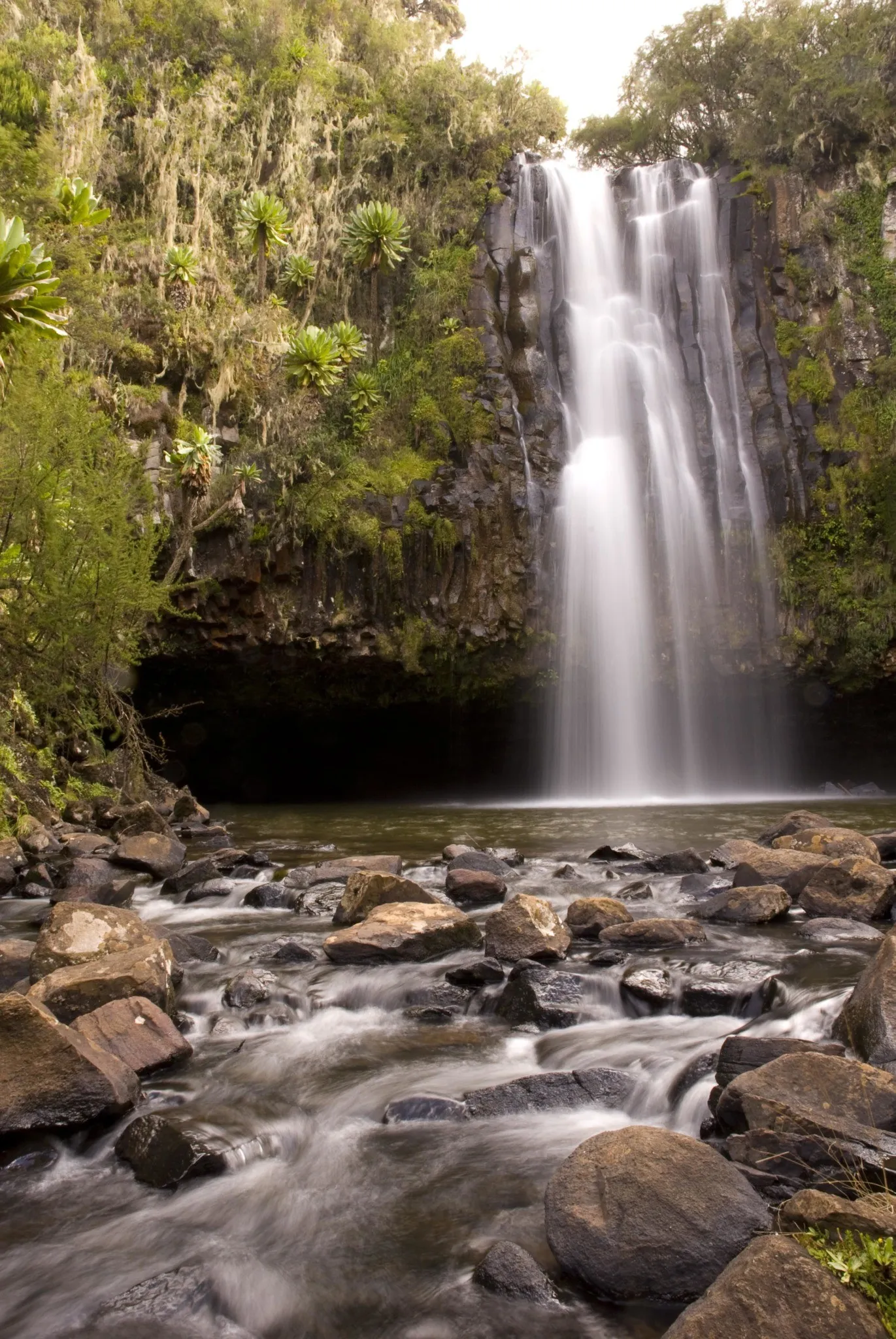 Waterfall in Aberdares national park