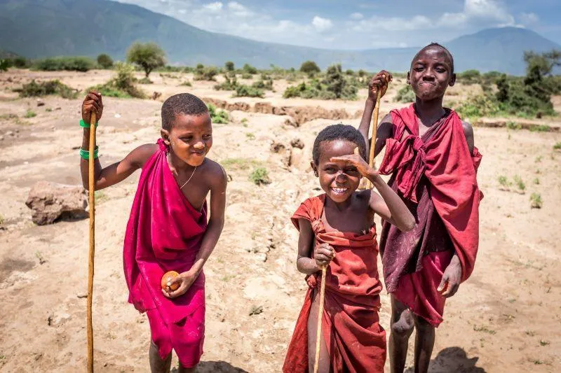 masai kids tanzania