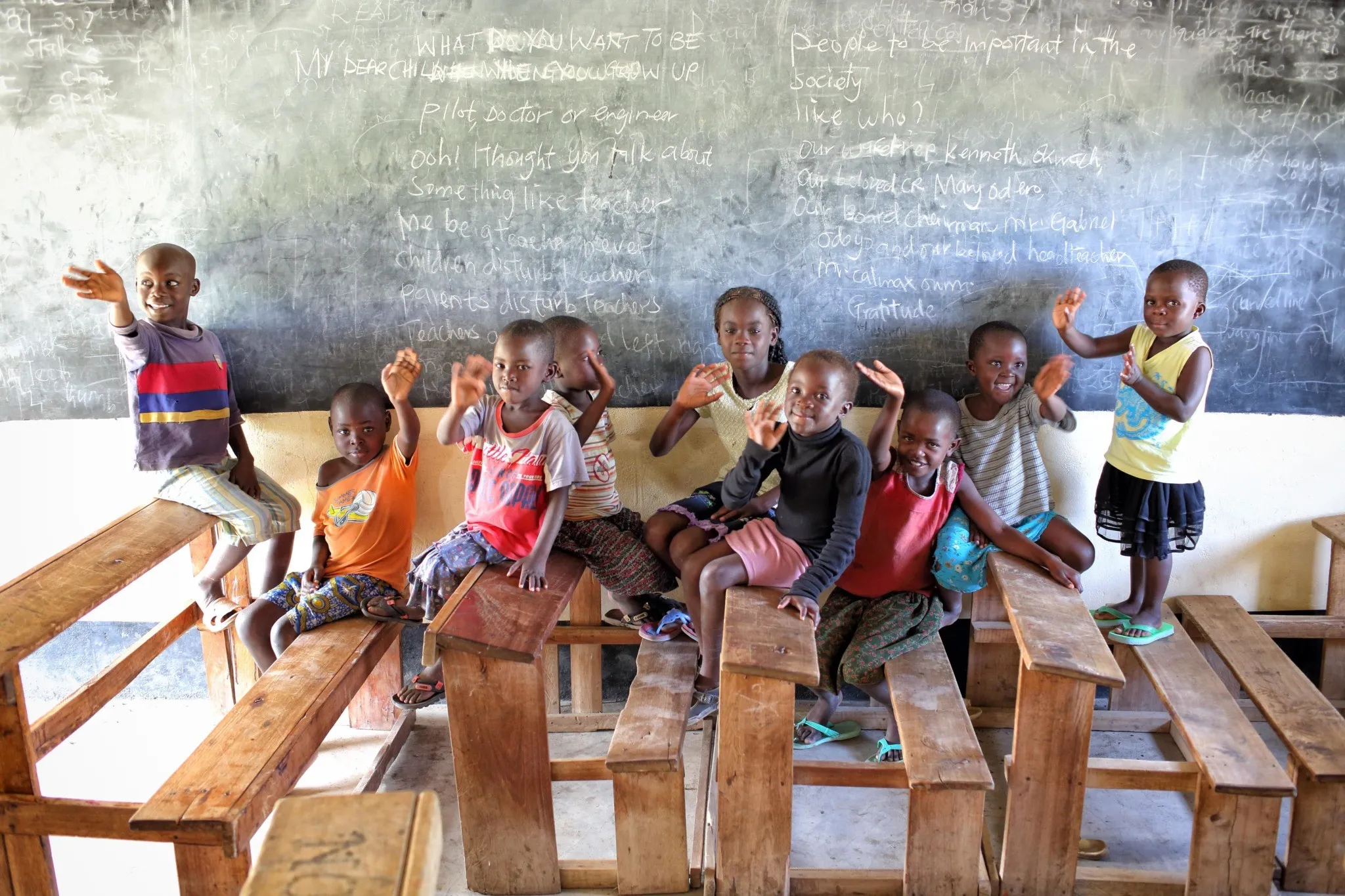 children in classroom