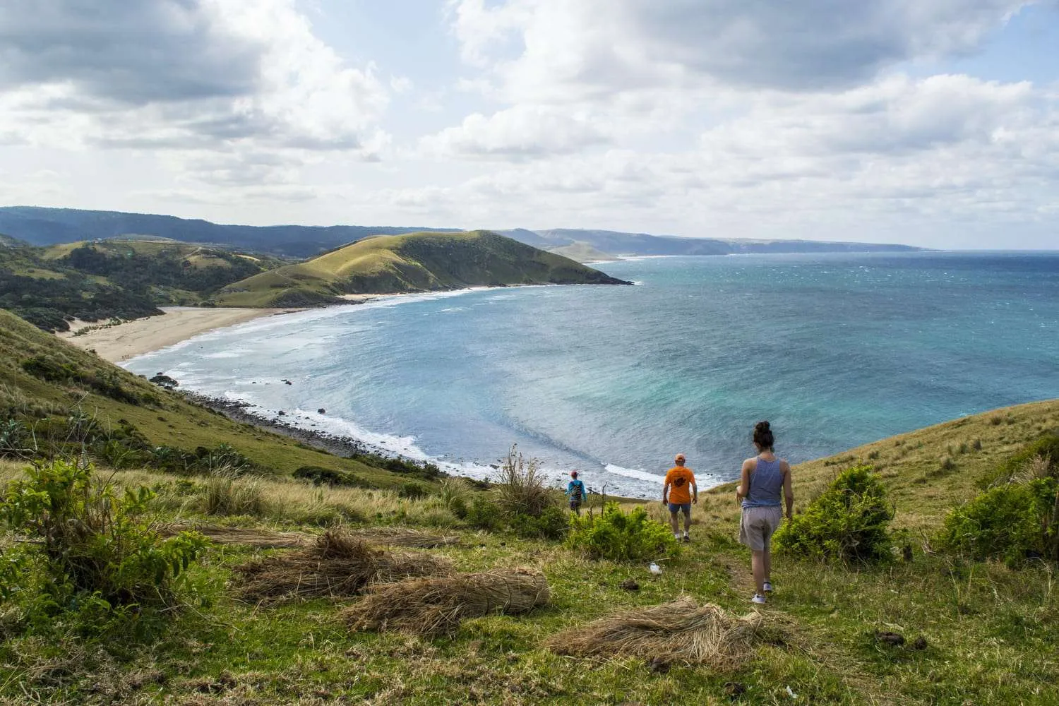 african beach landscape, wild coast, eastern cape